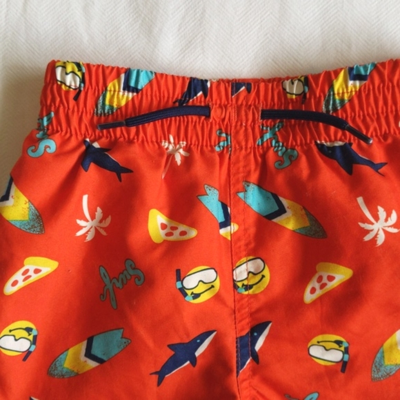 joe fresh orange surf swim trunks 18-24 months baby toddler boy - Picture 2 of 6